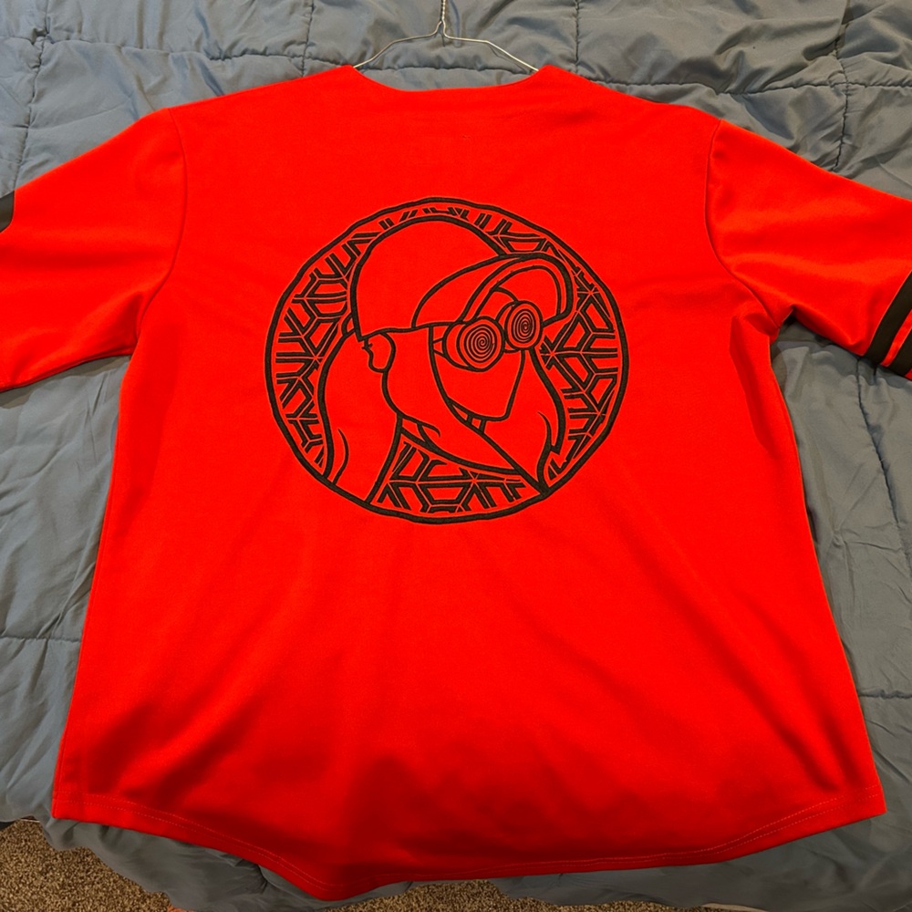 Rezz Baseball Jersey with Black Graphic